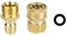 NQEUEPN 2 Stück M22 14mm auf 9,5mm Hochdruckreiniger Adapter Set, Messing 5000 PSI Hochdruckreiniger-Schnellanschluss Schlaucharmaturen Zubehör, für Hochdruckreiniger-Pistole, Schlauch, Pumpe