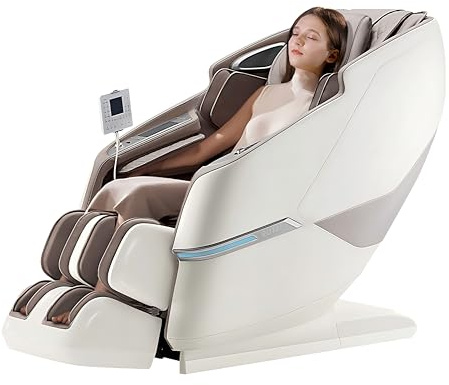 ROTAI 4D Fauteuil de massage complet du corps Fauteuil de massage à gravité zéro pour massage Back Neck relax at Home Office