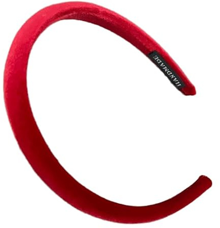Whakano Stirnbänder für Damen,Weiches und bequemes Haarband aus Samtstoff,Vintage Haarschmuck,Haarreifen für Frauen Mädchen,Hair Accessories,Kopfband für Dusche,Make-up,Sport,Yoga,Rot