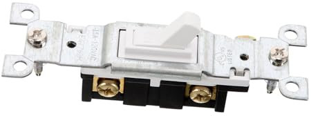 DECOMELODY Interruptor Unipolar De Pared Blanco Con Enchufe Multiuso, Suministro Eléctrico Profesional Para Dispositivos Domésticos, Instalación Sencilla, Accesorio Para Hogar, 1 Unidad