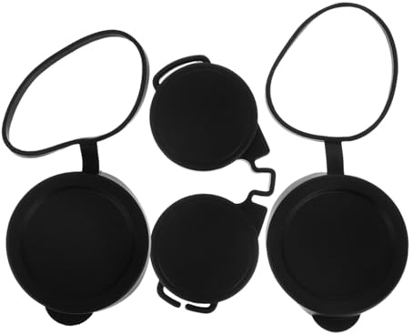 Capuchon de Protection pour Lentille 50mm en Caoutchouc Noir 3 Pièces | Pose et Retrait Faciles, Compatibilité, pour Jumelles et Oculaire de Télescope