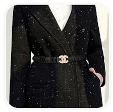 Ledergürtel Damen Schwarz,CC Herren-Gürtel,Stretchgürtel,Taillengürtel,Geschenke für Frauen und Männer,Korsett,Corset,Hochwertiger,Elastischer Ohne Schnalle Edergürtel Leder, 70CM,Silber,Gold,Zirkon