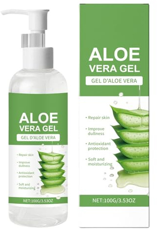 Gel Calmante - Gel Hidratante | Crema hidratante natural cruda para la cara | Nourishing pegajoso | Hidratación, Refrigeración, Calmante, Hidratación Y Fácil Para