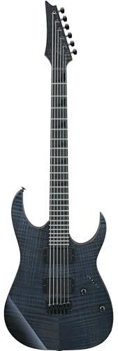 Ibanez Gio GRGR221FA-TDK E-Gitarre – RG Solid Body – 6 Saiten – IBZ-6 Tonabnehmer – Hals aus geröstetem Ahorn – geflammtes Ahorn-Oberteil in transparentem Indigo-Schwarz