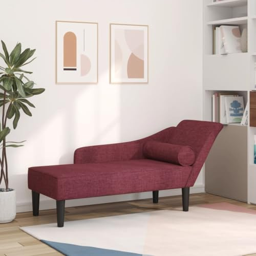 KMUNGDWG Chaiselongue Recamiere aus Kunstleder mit hochelastischem Schaumstoff, Holzrahmen, Elegantes Design, pflegeleicht
