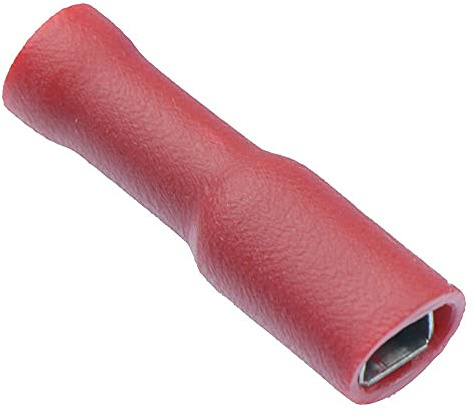 100 x Red 2.8mm Female Fully Insulated Crimp Spade Connector 16-22 AWG Wire Cable Electrical