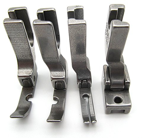 CKPSMS Marke - #P36N+P36LN+P363+S518N 1SET 4PCS Verschiedene Reißverschluss-Nähfüße Kompatibel mit/Ersatz für industrielle Einzelnähmaschinen