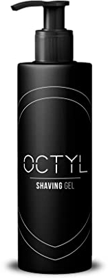 OCTYL - Shaving Gel | Gel de Afeitado Transparente Profesional | Barbería y Peluquería | Hidratación y Control sin Residuos | Ideal para Hair Tattoos y Diseños de Barba | 250 mililitros