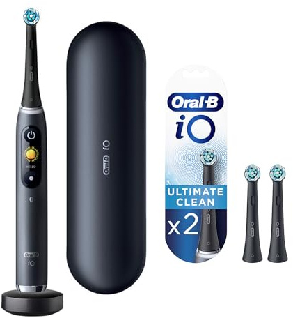 Oral-B iO Series 9 Electric Toothbrush with 4 Brush Heads, Black Onyx