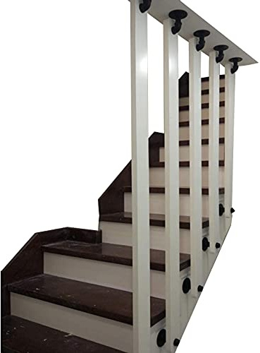Barandilla Pasamanos de Escalera Barandilla de Madera Maciza para Interior y Exterior, 30-150 cm, Barra de Agarre, pasamanos Antideslizantes para escaleras, Porche