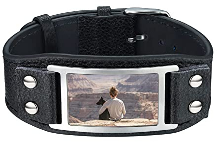 PROSTEEL Herren Lederarmband Retro Wickelarmband mit Keltischen Knoten/Thorshammer/Horusauge Mutser Schwarz Manschetten Armband Modeschmuck Accessoire