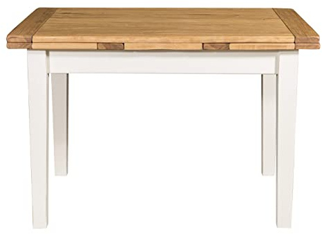 Biscottini Tavolo legno massello L120XPR80XH80 - Tavolo allungabile cucina artigianale Made in Italy - Tavolo da pranzo - Tavolo cucina