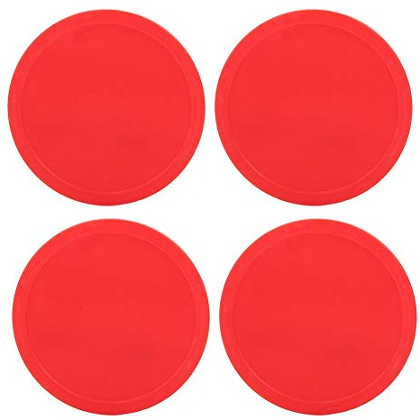 Air Hockey Paddles, 4 Stück Home Air Hockey Pucks Ersatz Runde Air Hockey Pucks für Spieltische Zubehör(75mm)