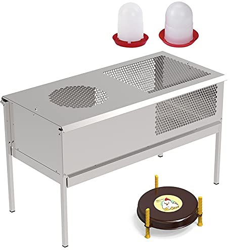 Set Küken + Futternapf und Tränke + Heizung, 100 x 49 x 60 cm