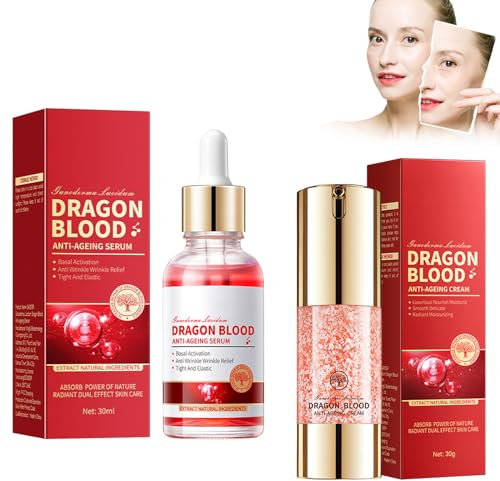 Esencia facial de suero+Crema Hidratante Facial, Esencia Reafirmante Facial, Crema Facial de Día Hidratante, Suero Antiedad de Alta Resistencia, Piel Más Suave y Nutrida