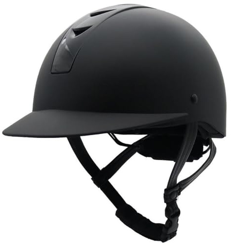 NIKSHI Horse Riding Sport Helmets Adjustable Vented Lightweight Horse Riding Sport Helmets, Suitable for Men Women And Children Equestrian Equipment, black-M(54-58cm)