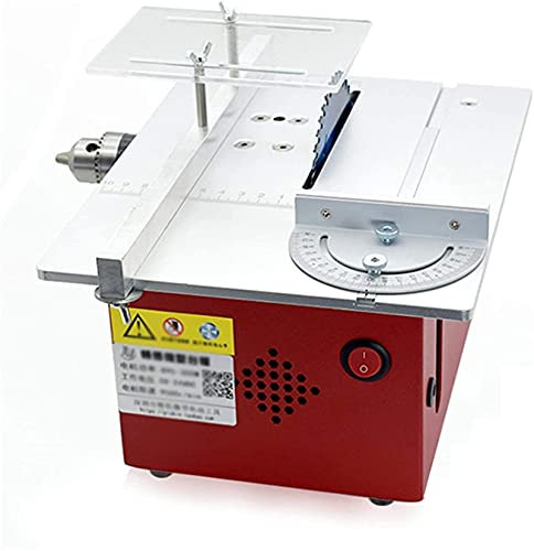 Sega Da Tavolo Portatile, Sega Circolare Da Banco Sega Da Tavolo Compatta Set Da Taglio Trapano Lucidatrice Per Tornio Con Tavolo Scorrevole Piatto Leggero Per Il Taglio Di Pannelli In Abs Acrilico I