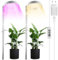 Lot de 2 Lampe Plante, Lampe de Croissance à Spectre Complet, Lampe pour Plantes, Lampe de Plante Réglable en Hauteur avec Minuterie 3/9/12h pour Petites Plantes, 10 Luminosité, 3 Modes Lumière