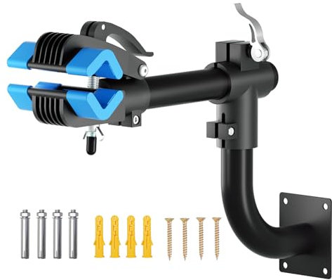 Urban Deco Bike Repair Stand Bench Mount Bike Stand Wall Mounted Bike Work Stand Bicycles Maintenance Rack Bike Clamp for Road Mountain Bike,Road Bike (13.6 inch Curved)