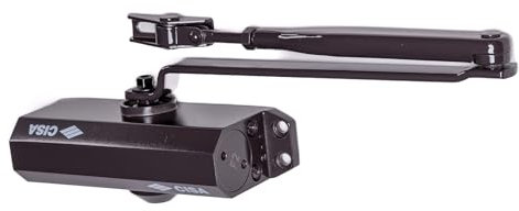 CISA Serie 604 - Chiudiporta a Cremagliera 16046003088 - Chiudiporta con Velocità di chiusura Regolabile - Finitura Testa di Moro - Per Porte Max 85 kg