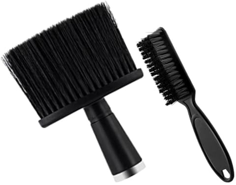 MOTHNUR 2 pièces Set de Brosses Coiffeur Durables pour Enlever Cheveux Cassés Plumeau de Cou Doux Multifonction pour Salon et Nettoyage Professionnel