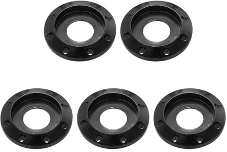 QUARKZMAN Arandela De Aluminio M8 Con Ocho Agujeros Arandela De Disco De Aleación De Aluminio Anodizado Colorido Para Drones/RC/FPV/Motocicletas Eléctricas (Paquete De 5, Negro)