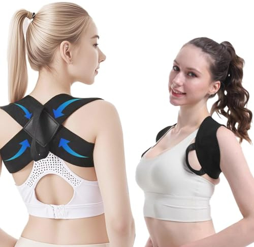 YwuLy Haltungskorrektur Rücken, Rücken Geradehalter, Schultergurt Haltungskorrektur, Rückenstützgürtel, Rückenstütze, Haltungstrainer, Rückenstabilisator für Herren und Damen, L