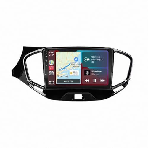 Carplay-Skärm för LADA Vesta Cross Sport 2015-2018 Röststyrning, Gps-Navigering, Med Kamera, Dashcam, Wifi, Bluetooth Bilradio Stereo Gps Navi, 4 Kärna 1G＋32G