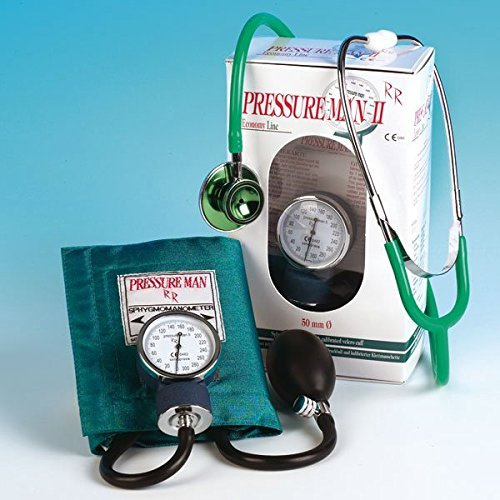 Pressure Man II Set Blutdruckmeßgerät mit Doppelkopf Stethoskop