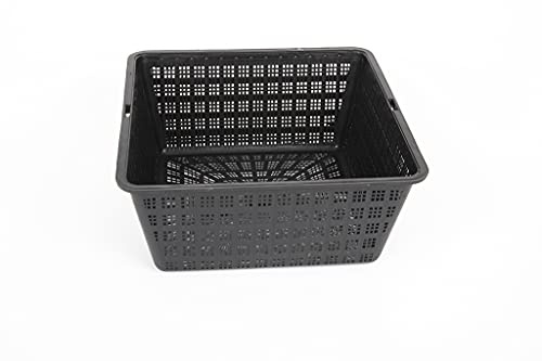 Lincolnshire Pond Plants Ltd - Pond Baskets Ideal for Planting Around Your Pond - Pond Pots - Pots and Compost (3, 19 cm Square - 2 Litre)
