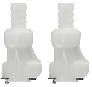 BBTUS 2pcs1/43/85/16acoplamiento de liberación rápida barb de mangueras de plástico, acoplamiento de desconexión rápida, acoplamiento rápido con válvula de cierre (2conectores femeninos)(3/8))