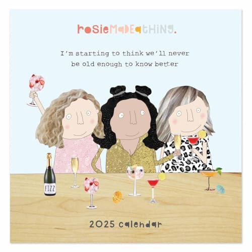 2025 Rosie Made a Thing Quadratischer Wandkalender
