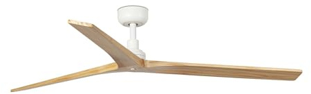 FARO BARCELONA 34279 - KLIM L Ventilador blanco/madera roble