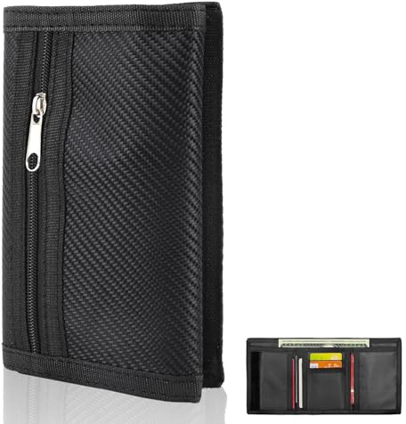 Slim Wallets for Men UK Minimalist Thin Compact RFID Blocking Soft Secure Credit Card Holder Holds up to 6 Cards and Bank Notes Gifts for Travel Men Fathers Boyfriends Birthday Carbon Black