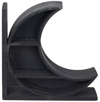 Buchstützen Sonne und Mond, Buchstopper Sonne und Mond, Dekorative Buchstützen aus in einzigartiger Form, Kristall Regal Buchhalter für Kinderzimmer Regale, Kristall Display