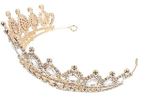 MERRYHAPY Bridal Crown Tiara Mit Kristallen Luxuriöse Haaraccessoires Für Frauen Für Hochzeiten Partys Und Besondere Anlässe Leicht Und Langlebig Perfektes Für Bräute Und Freundinnen