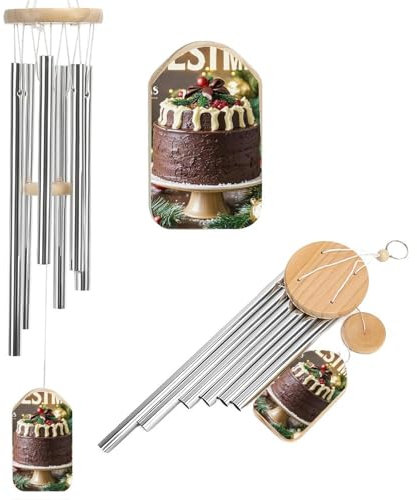 Kuchen-Windspiel für traditionelle Veranstaltungen, einzigartige Aluminiumröhren, Gedenk-Windglocke, groß, tiefer Ton, Windspiel für Terrasse, Garten, Dekoration, Geschenk für Mutter, Frauen, Nachbarn