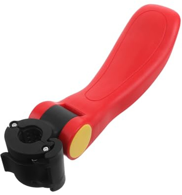Toddmomy Selle Trottinette Garçon et Filles Pliable en Plastique Rouge, Siège Réglable à Base Large, Installation Stable pour Sorties en Plein Air