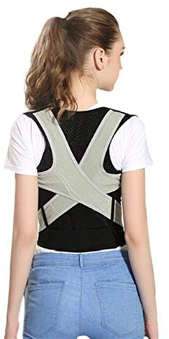 WDSOPK Correcteur De Posture du Dos, Ceinture De Soutien De La Colonne Vertébrale, Bandage De Correction De Posture Lombaire pour Hommes Et Femmes M