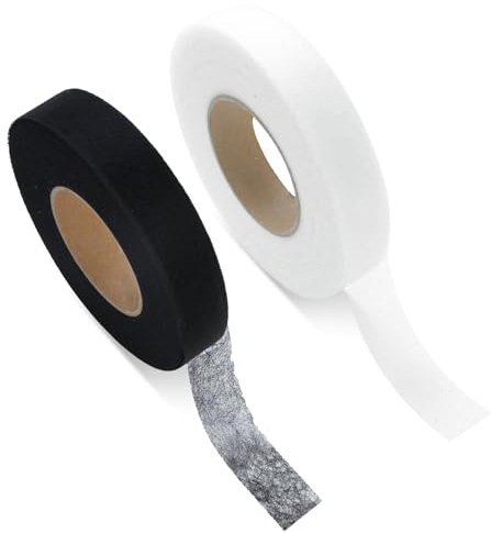 SDLDEER 2 Pack Wonder Web Hemming Tape, 64 Meters 2cm Wide Iron On Hemming Tape, 70 Yards Hem Tape Iron Sewing Tape Adhesive Bonding for Clothes Trousers DIY Curtains Fabric