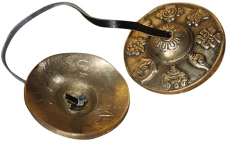 EPIGEIST Kupferne Nepal Becken Glocke Tragbares Meditationsklangspiel mit Angenehmem Klang Geeignet für Yoga und Achtsamkeitsübungen