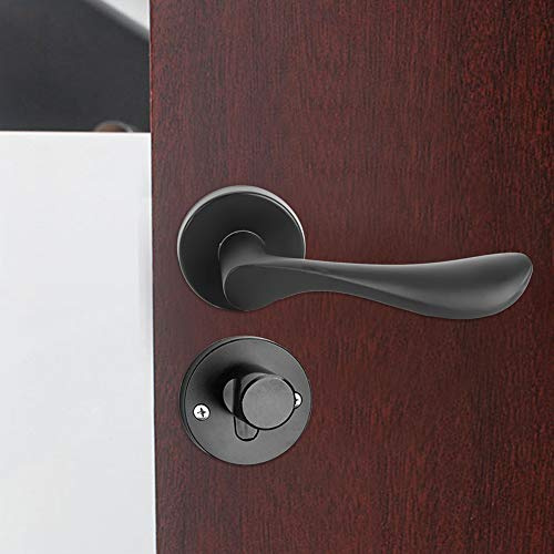 Haofy Ensemble de Serrure de Porte en Aluminium Spatial, Serrure à Poignée à clé avec Conception Ergonomique, Quincaillerie de Porte de sécurité Intérieure