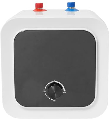 8-Liter-Wasserheizer, 1500W Warmwasserspeicher, Elektrischer Mini Warmwasserspeicher, Untertisch-Durchlauferhitzer mit LCD-Anzeige, Temperatureinstellung 30-65°C, für küchen und waschräume