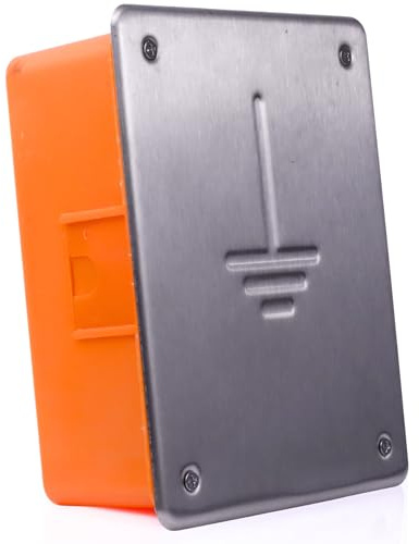 HausHeld PN-EN 62561/62305 - Caja de control de protección contra rayos (INOX V4A, fachada empotrada, 268 x 218 x 80 mm, polietileno resistente a los rayos UV)