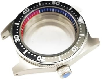 NLNKDTDPAK Herrklocka 40 mm vattentät fodral Cola Ring Safirglas Diver's Red Black Chapter Passar for Japan NH35 NH36 Automatisk(G3)