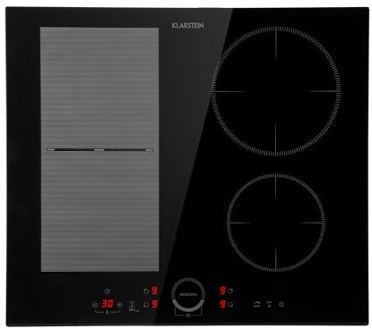 Klarstein Induction Hob, 7000W Electric Hob Induction Cooker, 4 Ring Electric Pan Built-In Table Top Cookers w/ 4 Hobs, Touch Control, Heater Cooktops, Hot Plates for Cooking