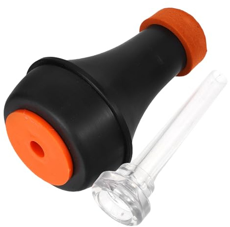 DECOMELODY Silenciador de Trompeta Abs Ligero y Transparente para Práctica, Accesorio Musical con Reducción de Volumen, Set de 1 para Trompetistas y Músicos