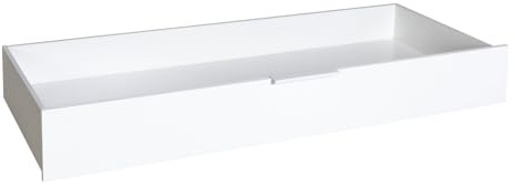 Composad | Cassettone con Ruote per Letti della Linea ESPRESSO, Cassetto Contenitore Sottoletto, (LxAxP): 136,8x17,5x59,9 cm, Bianco Laccato, Made in Italy