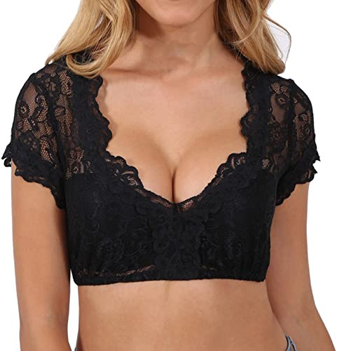Sexiga damunderkläder lyxigt set spets babydoll bodysuit babydoll underkläder förförelse transparent broderi justerbara remmar A431, Svart, XL