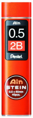 Pentel 0.5mm Ain Stein 2B Refill Lead